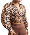 Leopard & Mesh Corset Top