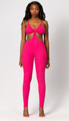 Pink Bow Top Jumpsuit